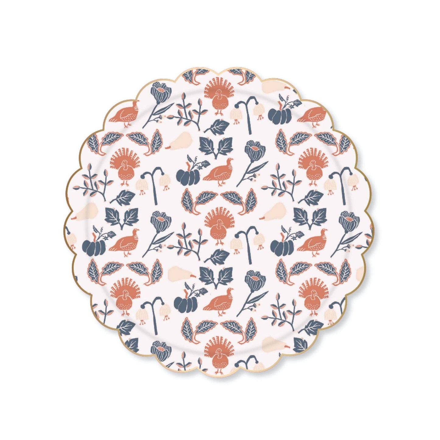 THANKSGIVING SMALL DESSERT PLATES