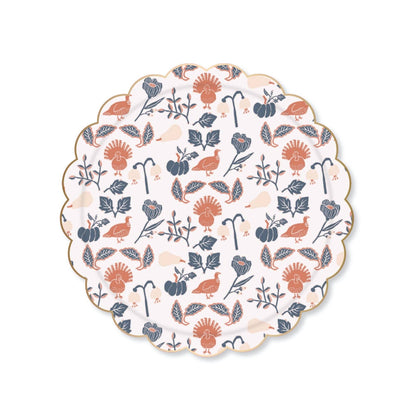 THANKSGIVING SMALL DESSERT PLATES