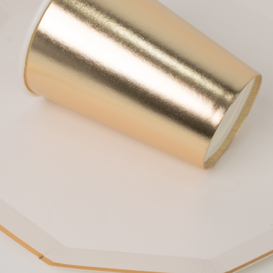 GOLD SIGNATURE CUPS Bonjour Fête