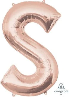 34” Rose Gold Letter Foil Balloon