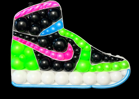 Sneaker Ball Mosaic with Balloons