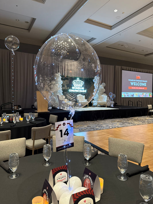 Transparent Clearz Balloon with String Light