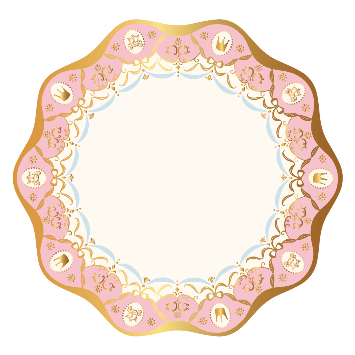 Parisian Princess Elegant Dinner Plates (Set of 8)