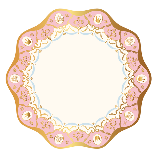 Parisian Princess Elegant Dinner Plates (Set of 8)