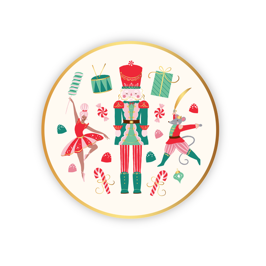 WHIMSICAL NUTCRACKER DESSERT PLATES