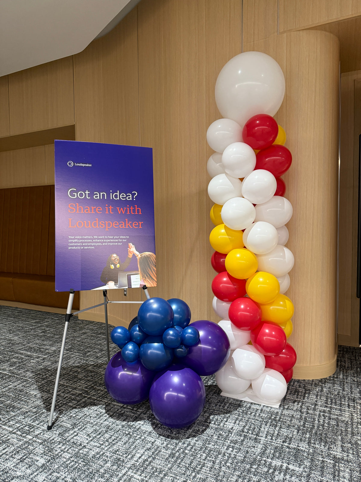 Company Branded Spiral Balloon Columns - Set of Two