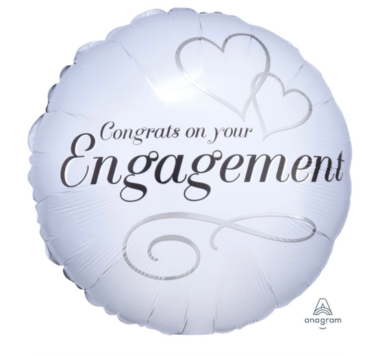 18” Two Hearts Engagement Balloon