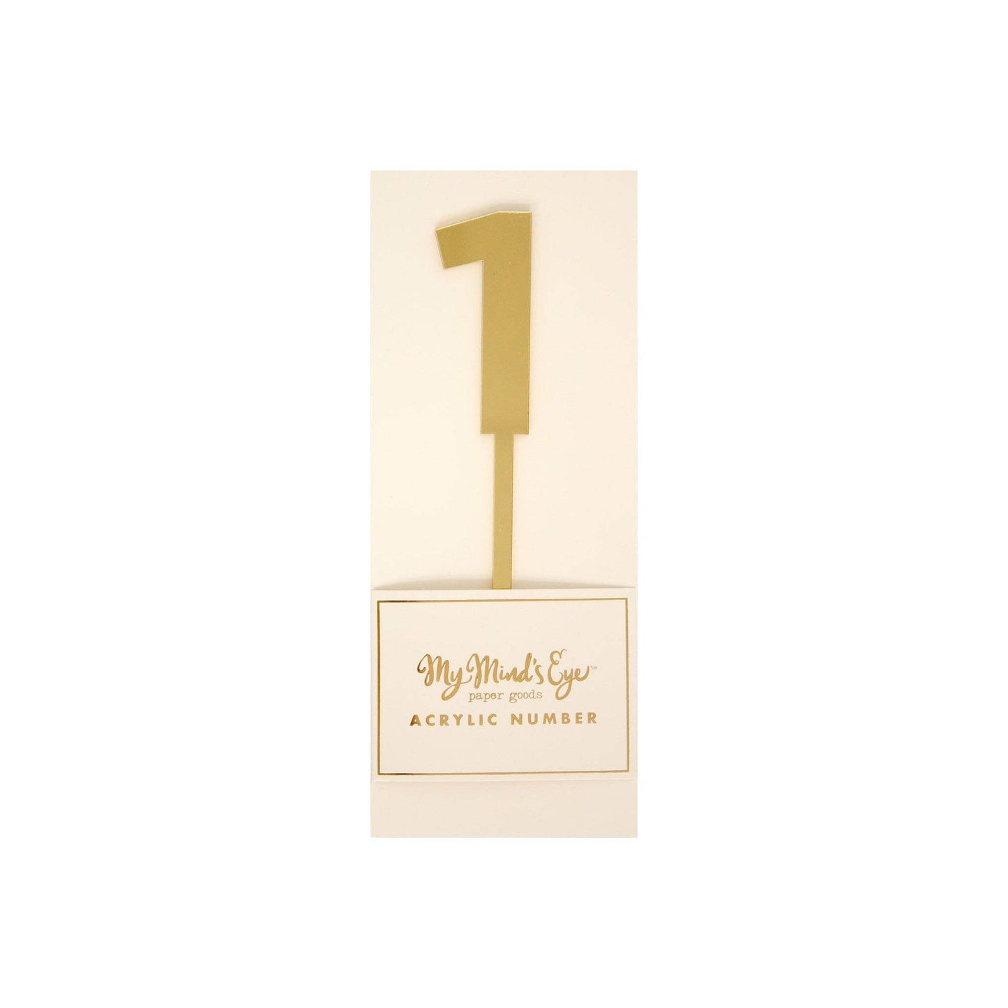 Gold Acrylic Number 1