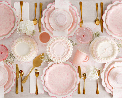 Pembroke Small Pink Floral Dessert Plate