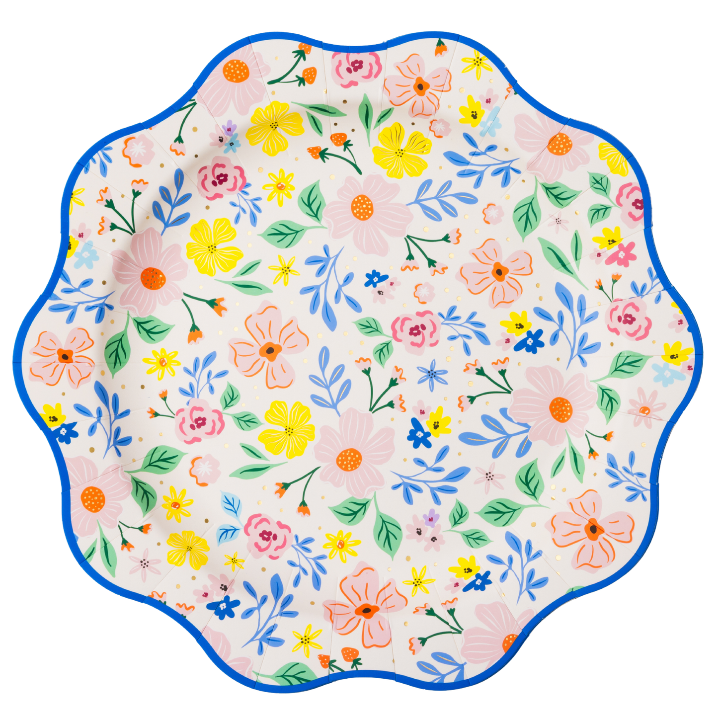 MULTICOLOR FULL FLORAL PATTERN DINNER PLATES