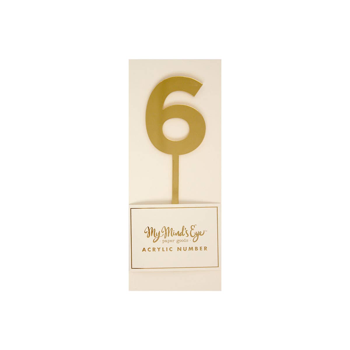 Gold Acrylic Number 6