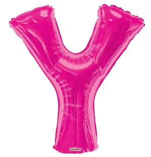 34” Pink Letter Foil Balloon Anagram