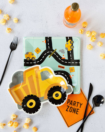 Construction Dump Truck Shaped Dinner Plate