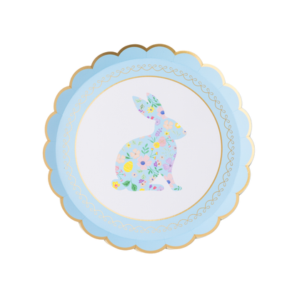 EASTER BUNNY PASTEL FLORAL SMALL PLATES