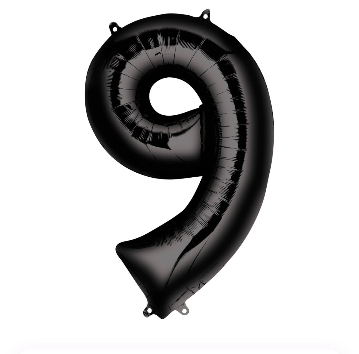 34” Black Number Foil Balloon Convergram