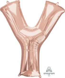 34” Rose Gold Letter Foil Balloon