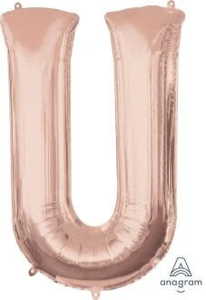 34” Rose Gold Letter Foil Balloon