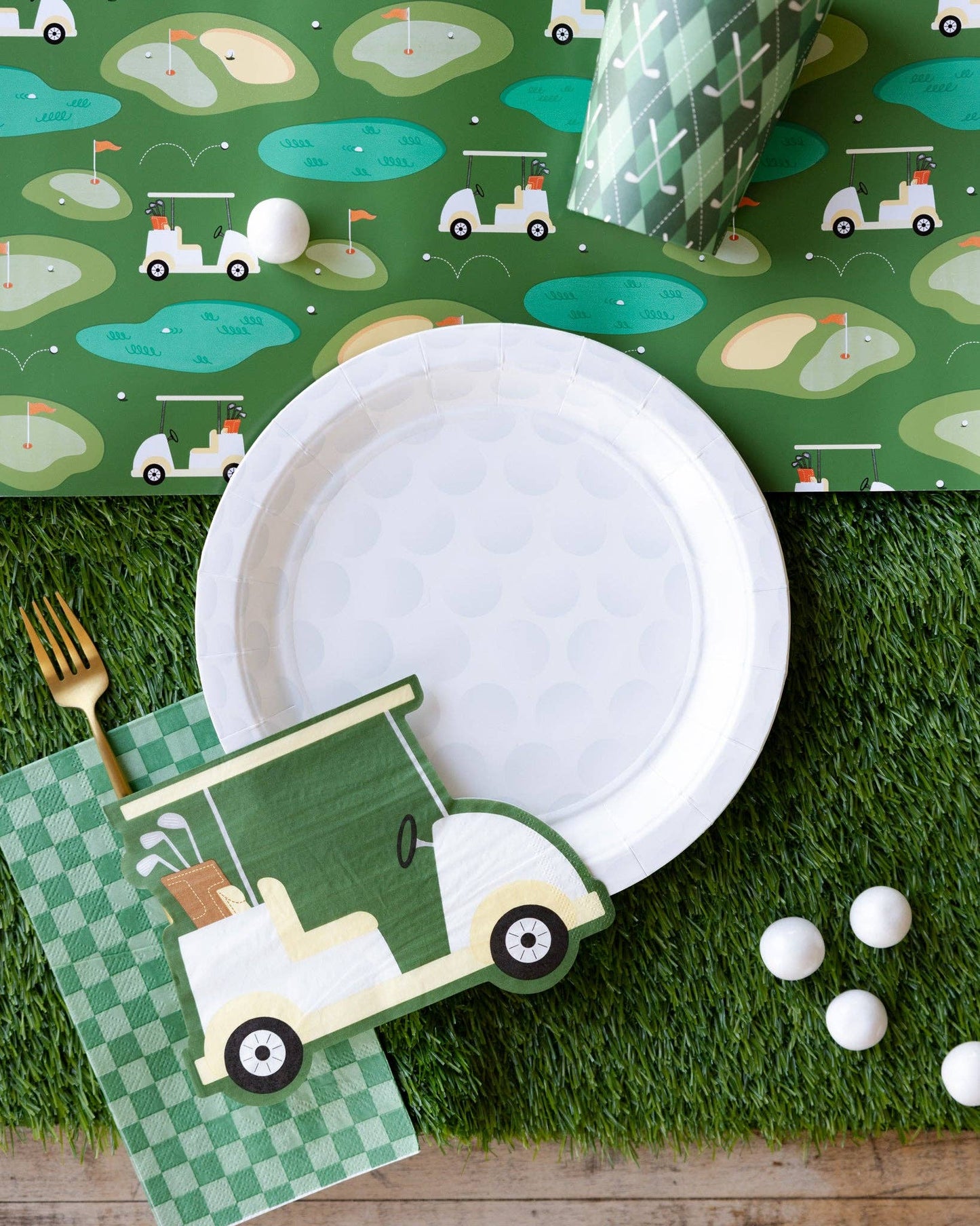 Golf Paper Table Runner