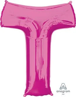 34” Pink Letter Foil Balloon Anagram