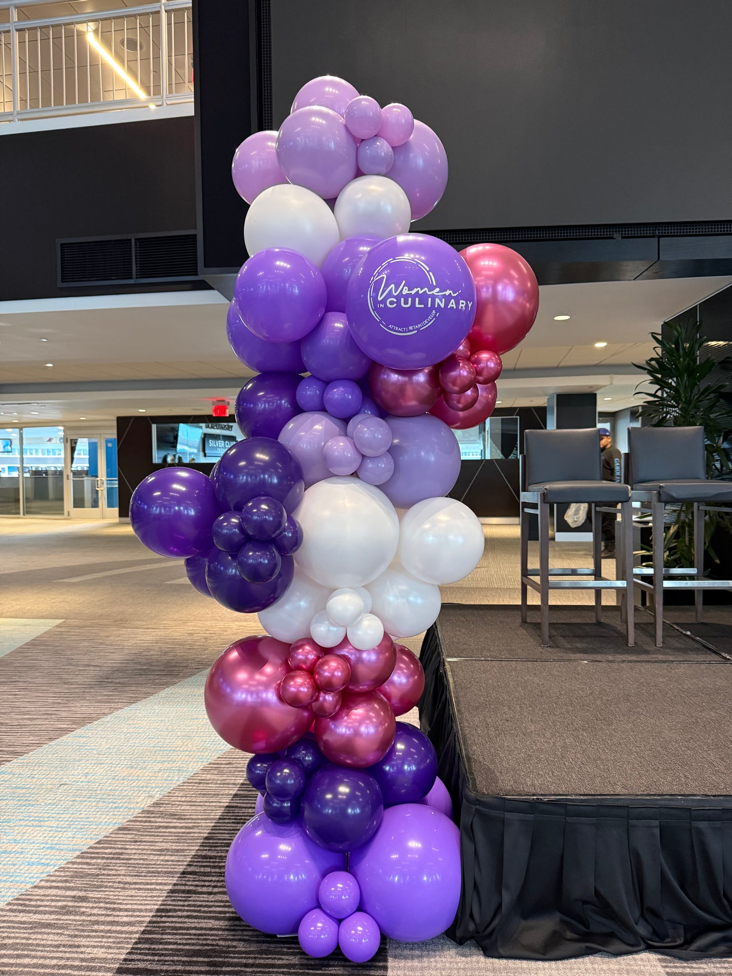 Grand Opening Organic Balloon Columns - Branded