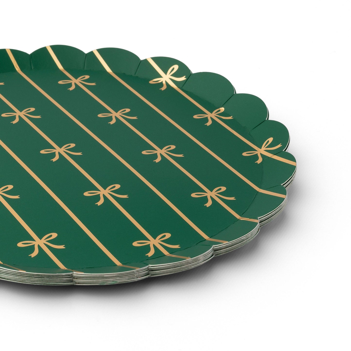 EMERALD GREEN SIGNATURE BOW SMALL PLATES