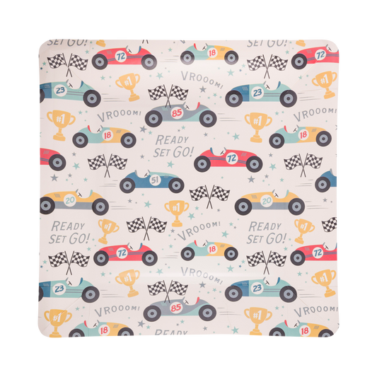Miles per Hour - Race Pattern Dinner Plate