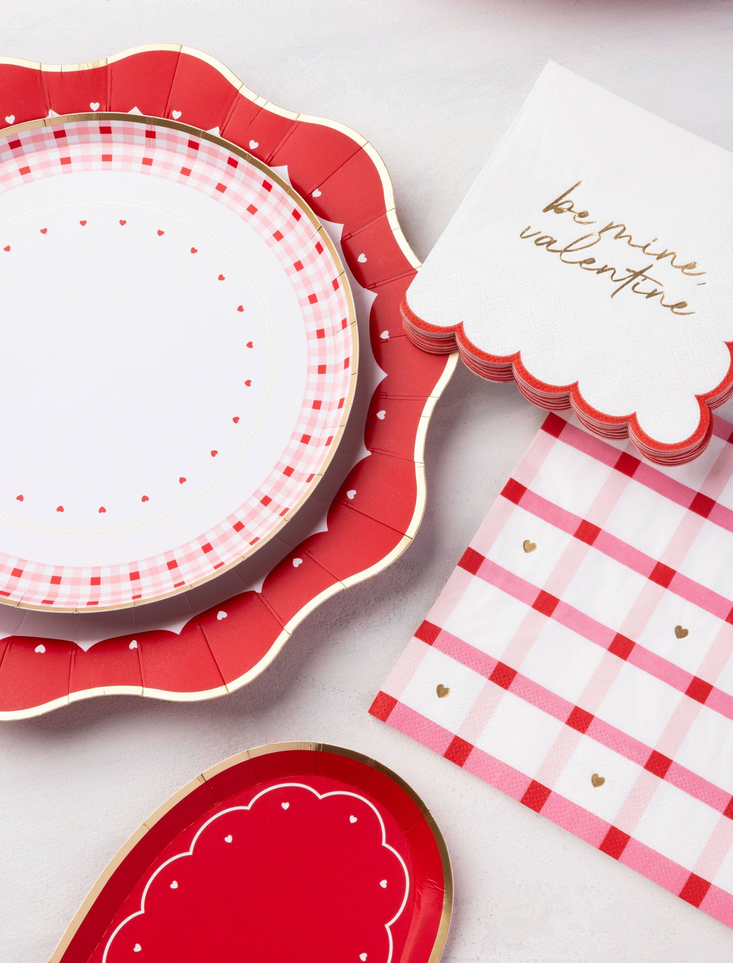 VALENTINE HEART DESSERT PLATES