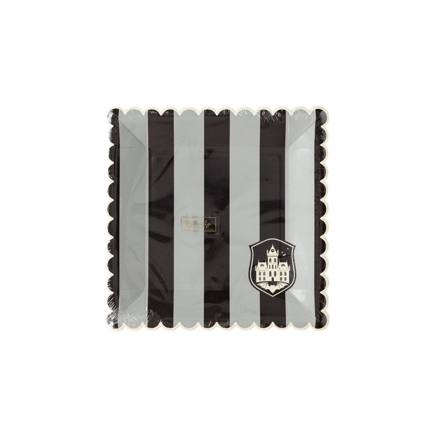 Black Stripe Dinner Plate