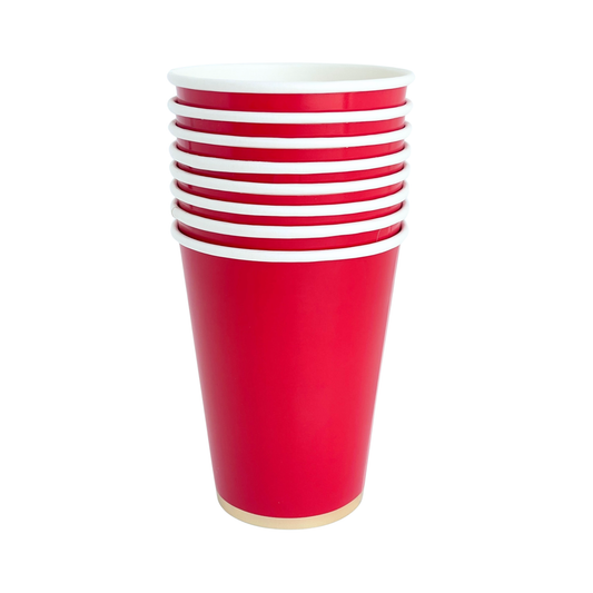 CHERRY RED SIGNATURE CUPS Bonjour Fête