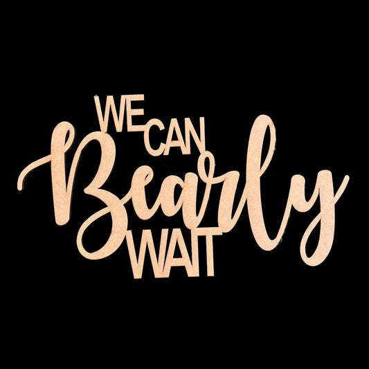 We Can Bearly Wait Baby Shower Collection Neon Sign Rental