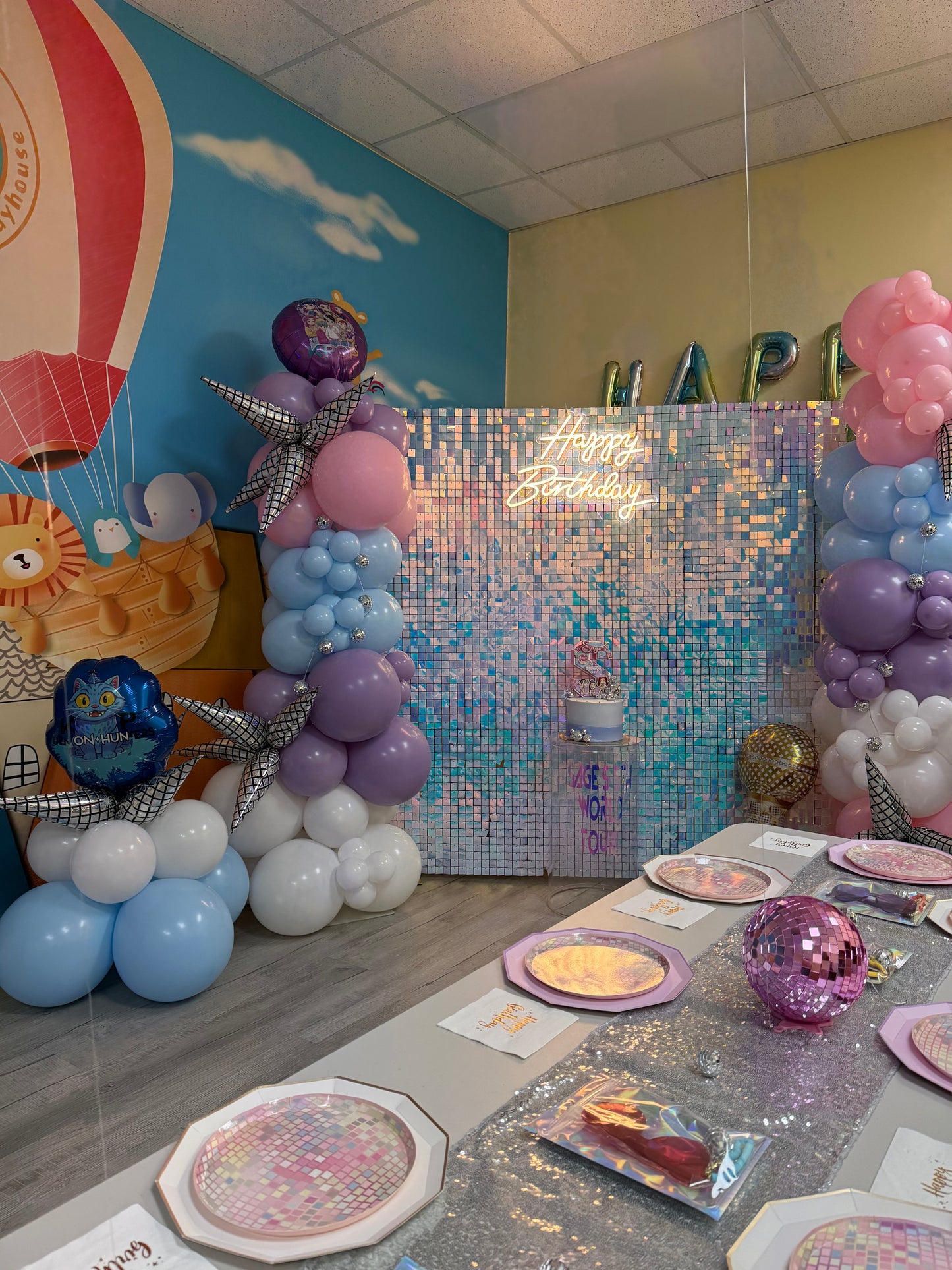 Irisdecent Shimmer Wall Rental