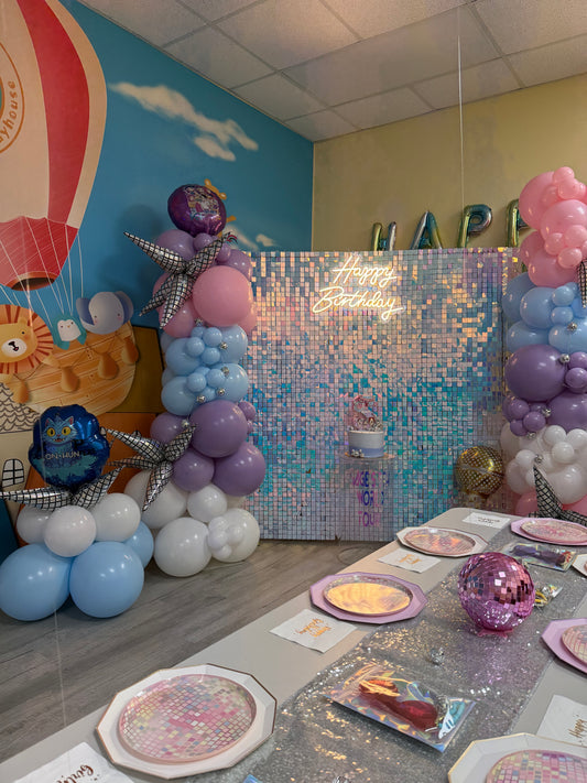 Irisdecent Shimmer Wall Rental