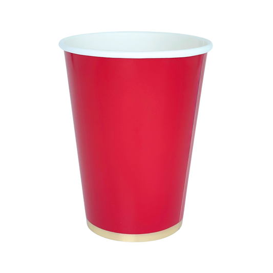 CHERRY RED SIGNATURE CUPS Bonjour Fête