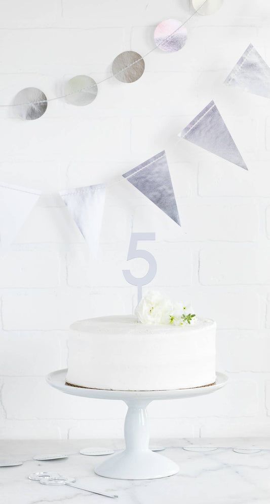 Silver Acrylic Number 7