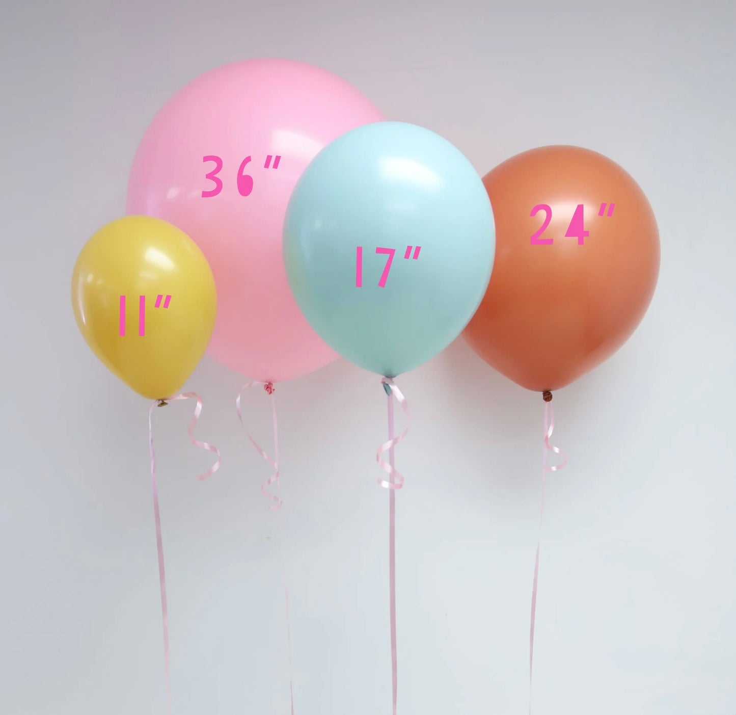 Helium Inflated Reflex Latex Balloons