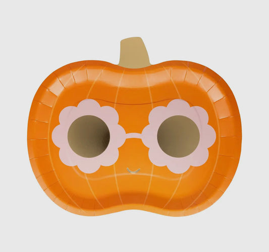 Groovy Pumpkin Shaped Dessert Plate
