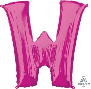 34” Pink Letter Foil Balloon Anagram