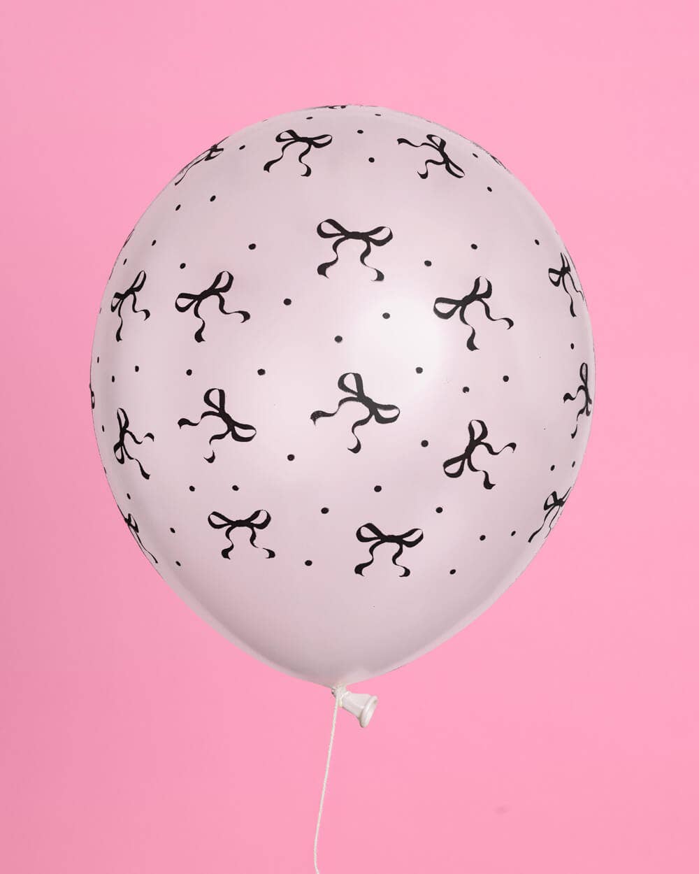 24 ct Little Black Bow Latex Balloons