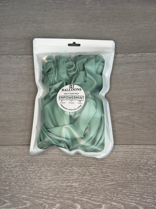 Empower Mint Balloon Multi-Size Pack