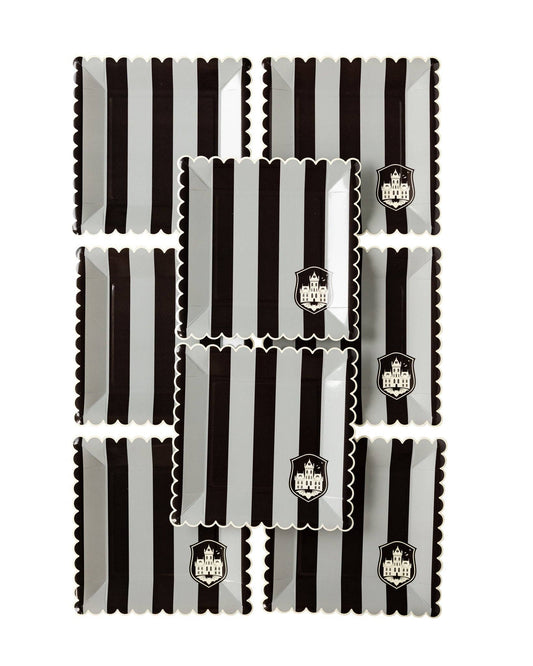 Black Stripe Dinner Plate