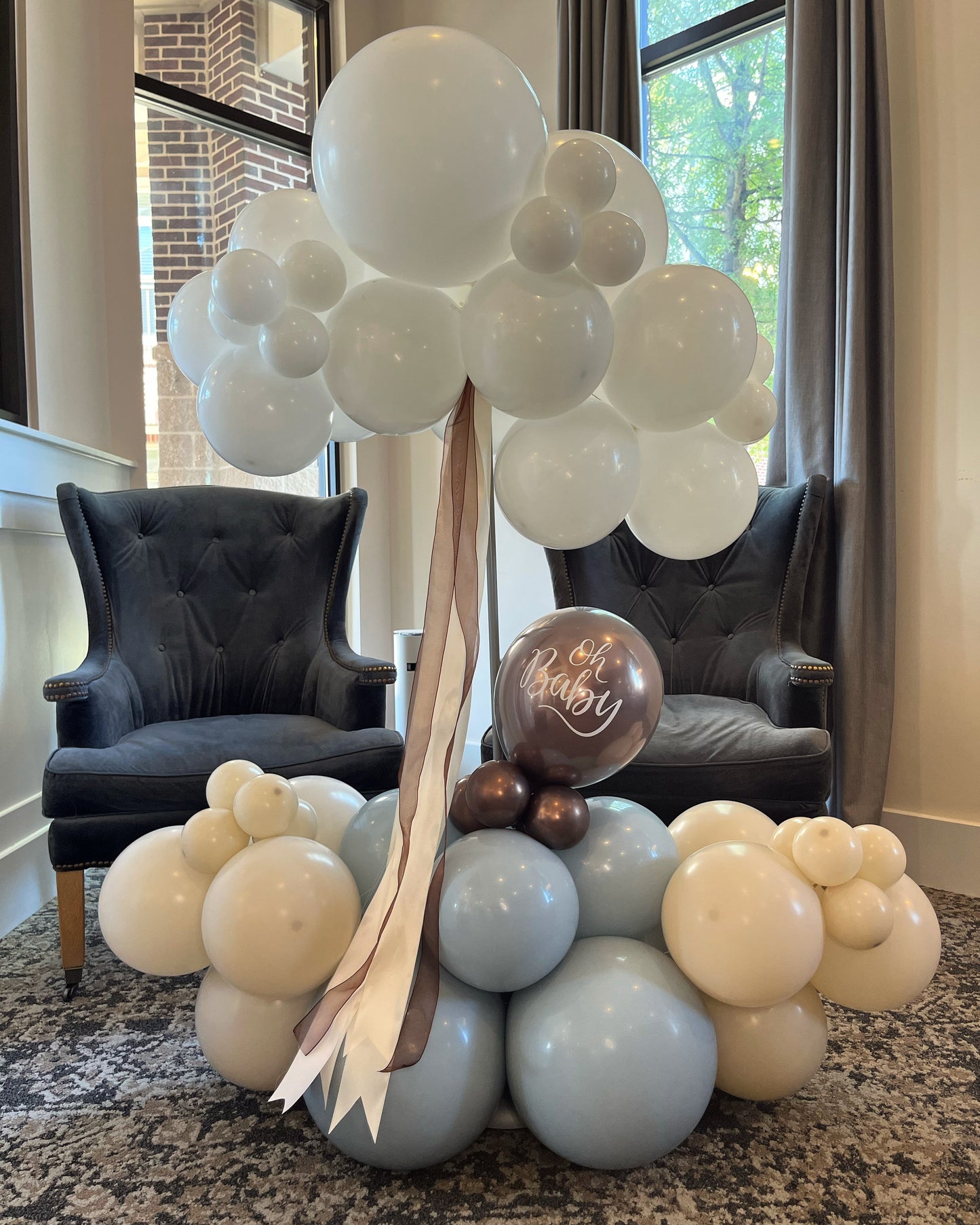 Welcome Baby Balloon Bouquet Air Filled