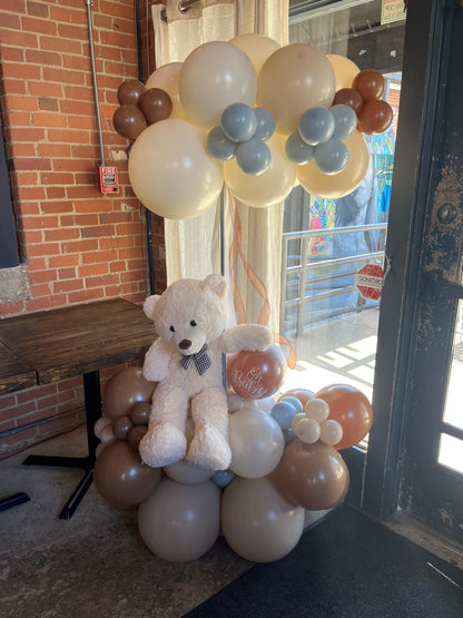 Oh Baby Balloon Bouquet with Teddy Bear