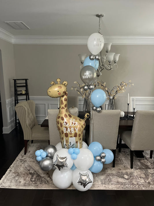 Welcome Baby Balloon Bouquet Air Filled