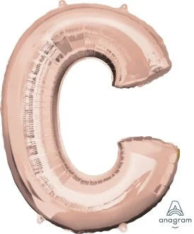 34” Rose Gold Letter Foil Balloon