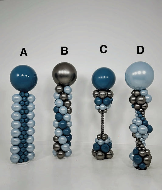 Balloon Columns 5ft - Set of Two - Choose Your Own Colors
