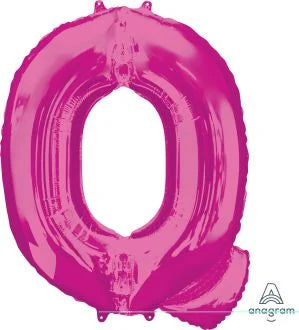 34” Pink Letter Foil Balloon Anagram