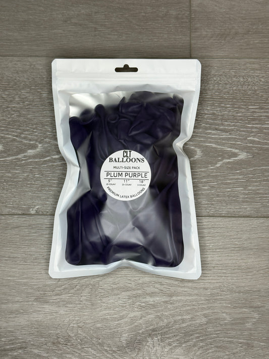 Plum Purple Balloon Multi-Size Pack