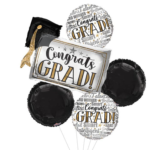 Congrats Grad Cap Balloon Bouquet