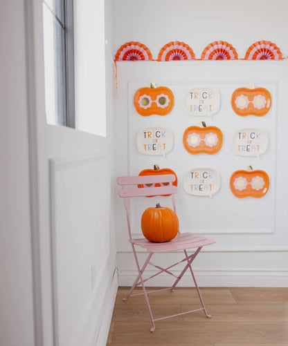 Groovy Pumpkin Shaped Dessert Plate