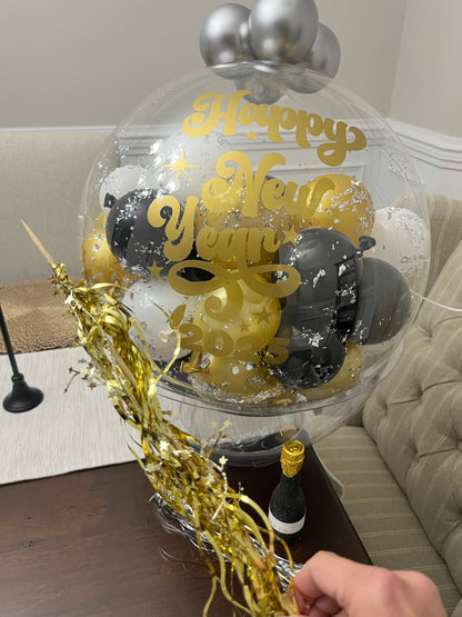 New Years Eve Pop Drop with Message